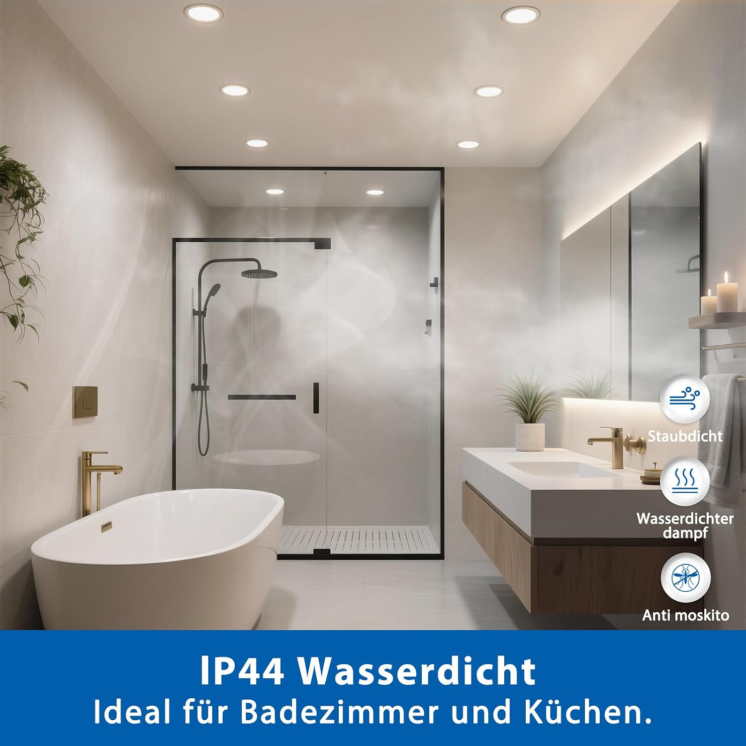 Detalle 2 de LED Einbaustrahler Set ZIZZLER 5 W, 40er