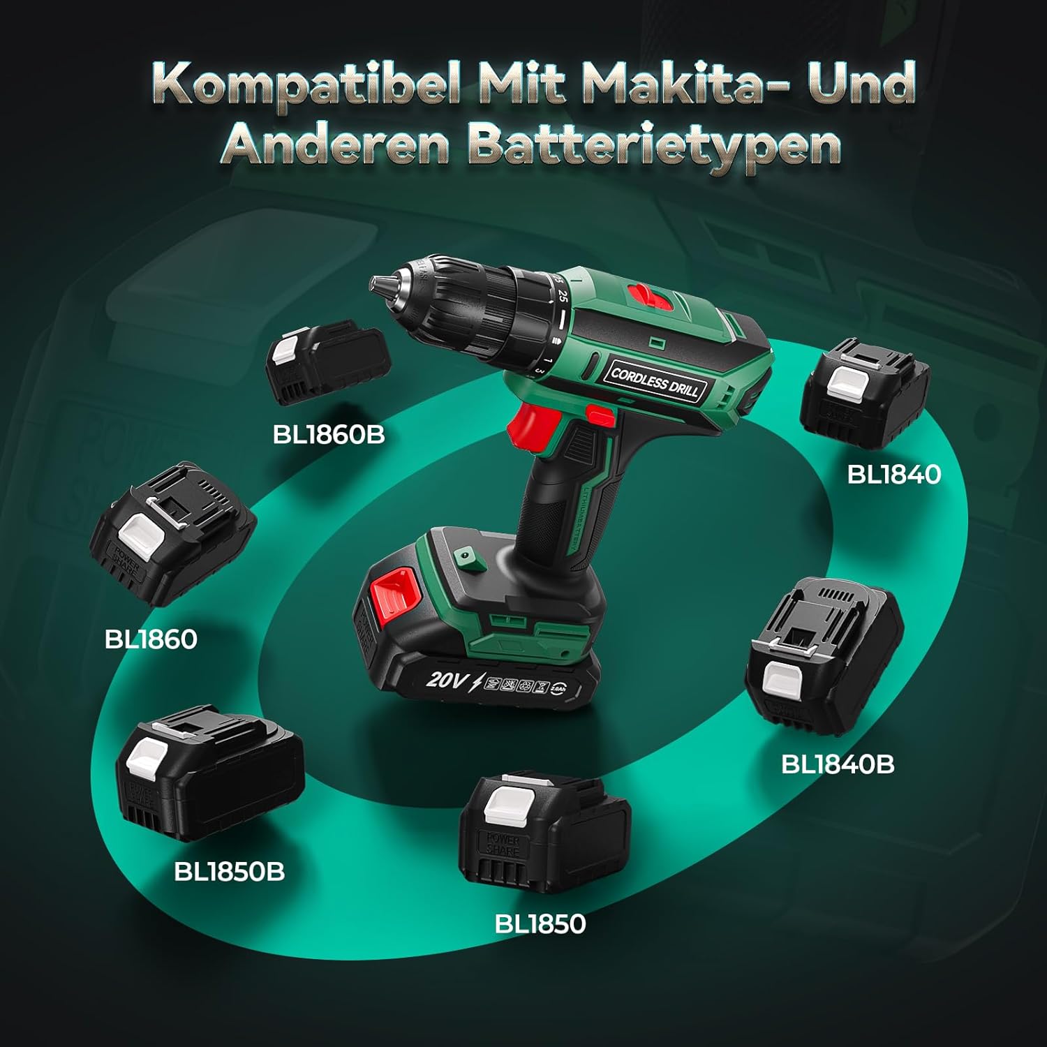 Thumbnail 1 de FAHEFANA Akkuschrauber 20V 42Nm 2000mAh