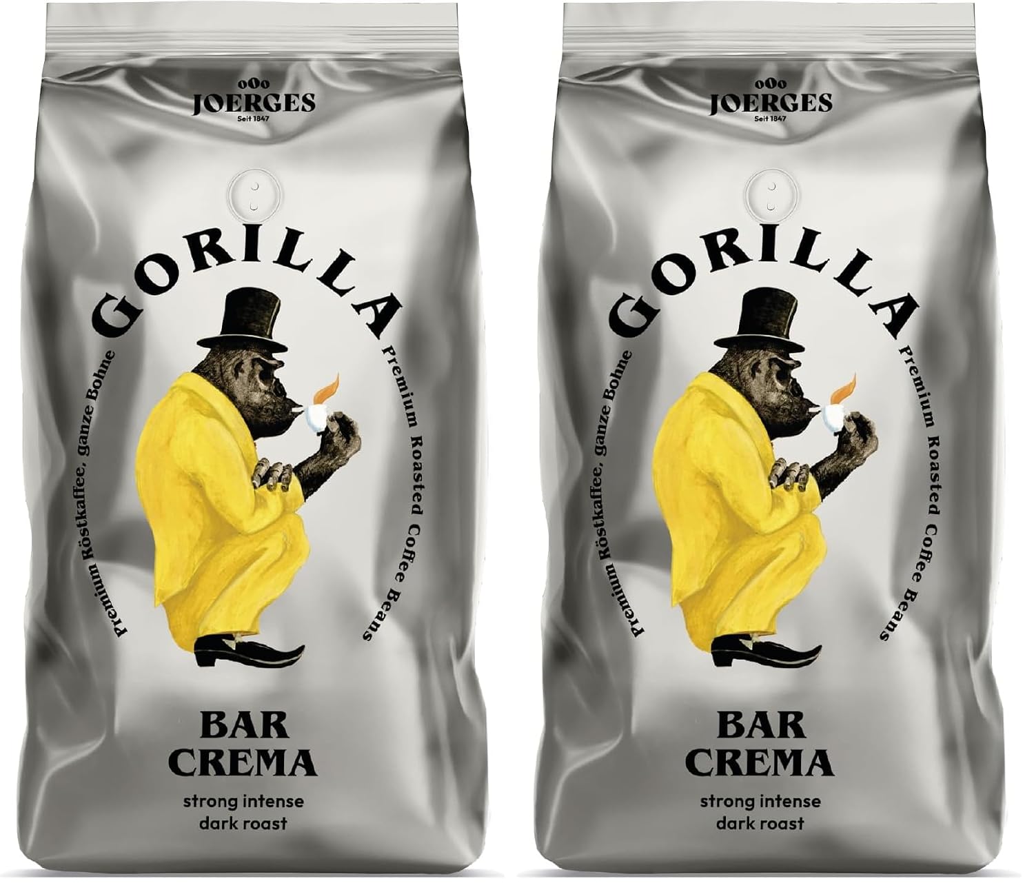 Thumbnail 3 de Joerges Kaffee ganze Bohnen Espresso Gorilla Bar Crema – 1 kg