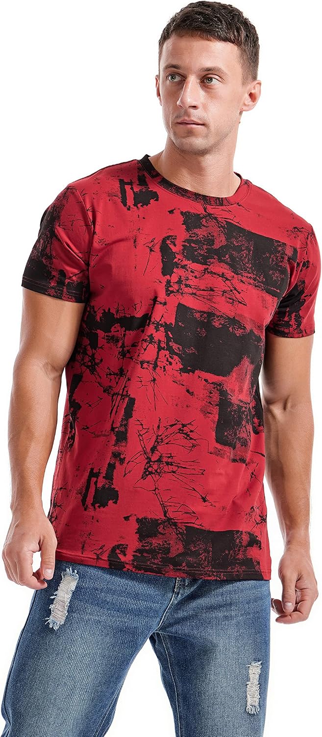 Detalle 2 de KLIEGOU Men's Printed T-Shirt, Cotton Blend