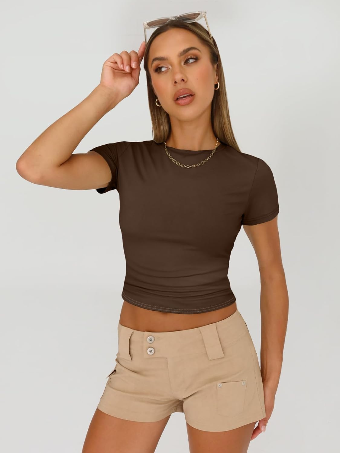 Detalle 2 de AUTOMET Women's Short-Sleeve Tops, 3-Pack