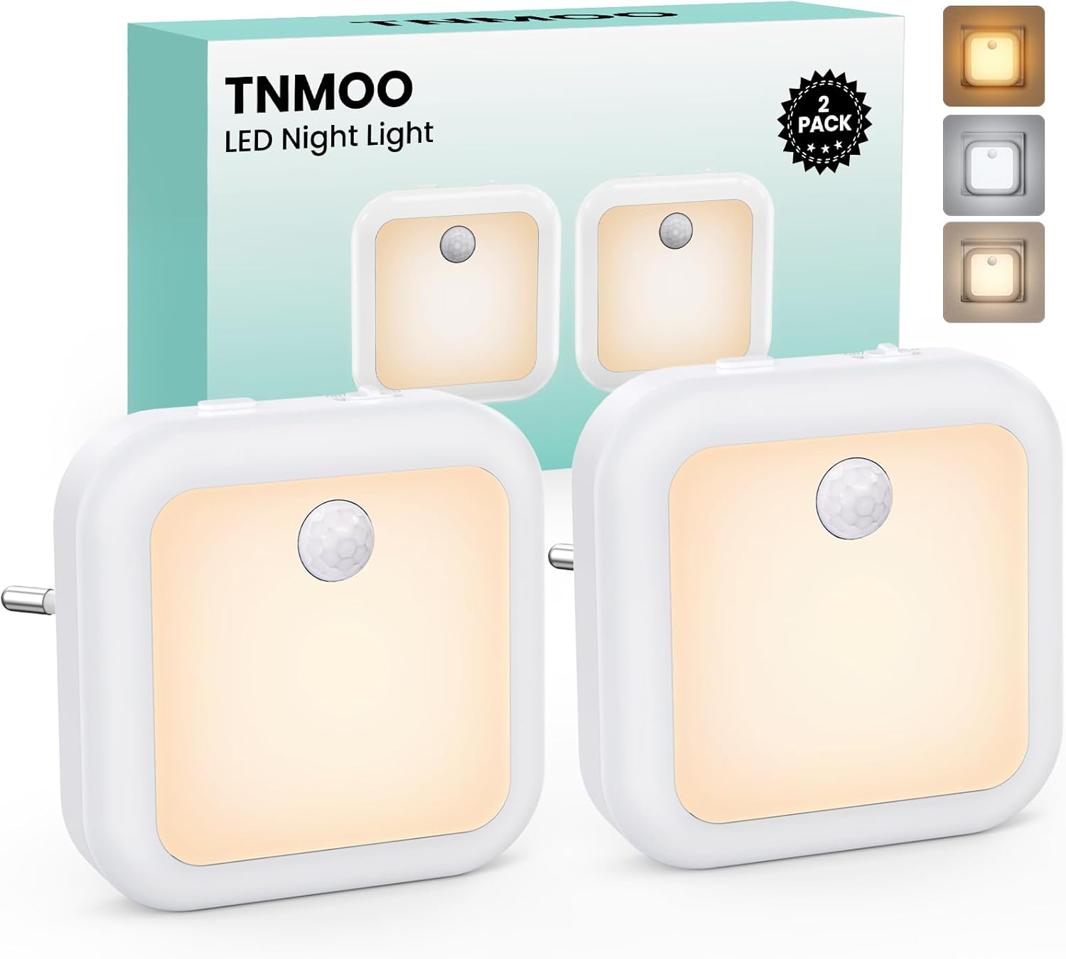 TNMOO Luce notturna LED da presa 2 pezzi