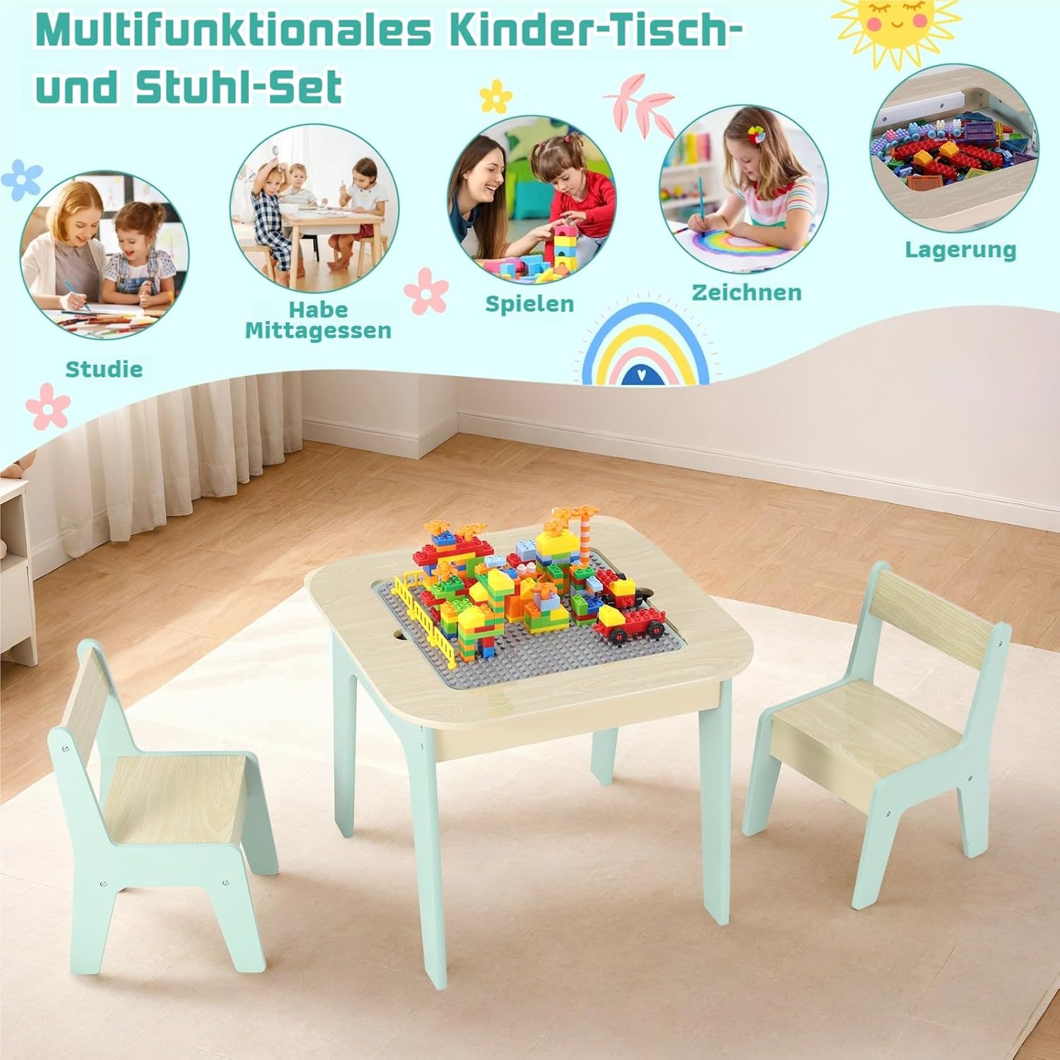 Thumbnail 2 de Clevich Tavolo bambini con 2 sedie 49 cm