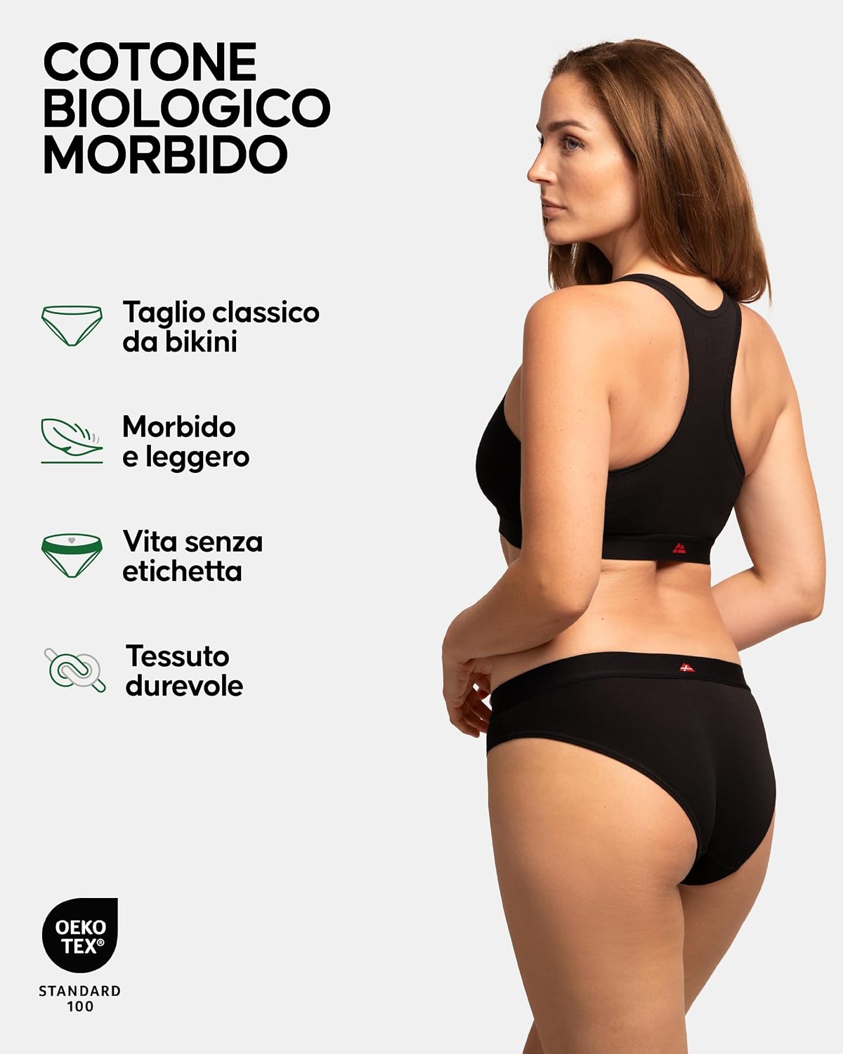 Detalle 2 de DANISH ENDURANCE Bikini Donna Cotone Biologico 3 o 6pz