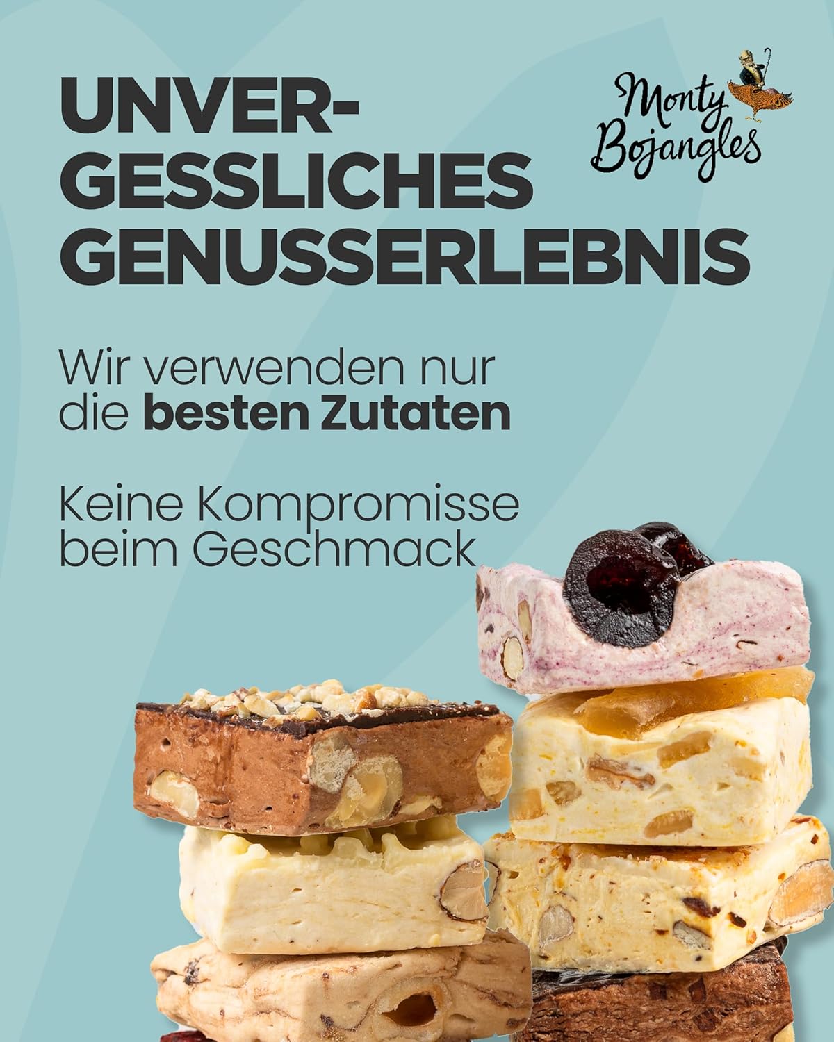 Thumbnail 6 de Monty Bojangles Magnificent Nougat Schokolade Geschenkset (9 Stück) mit 9 Sorten
