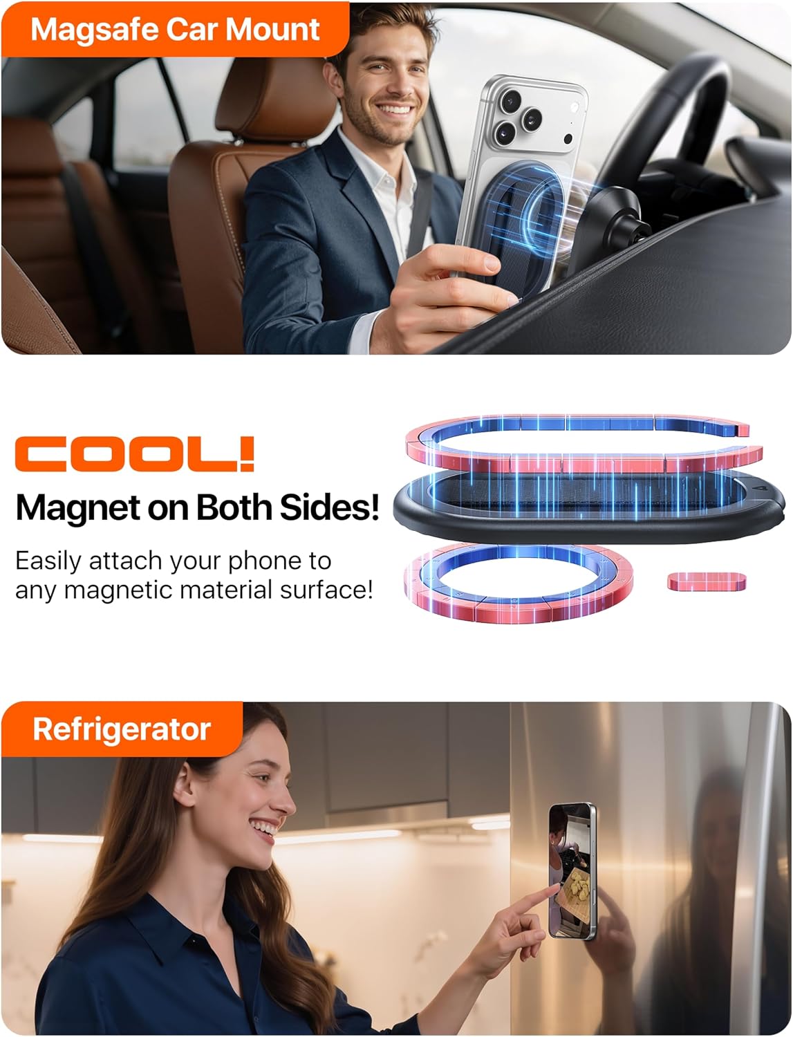 Thumbnail 4 de andobil 2026 Magnetic Phone Grip for MagSafe 17