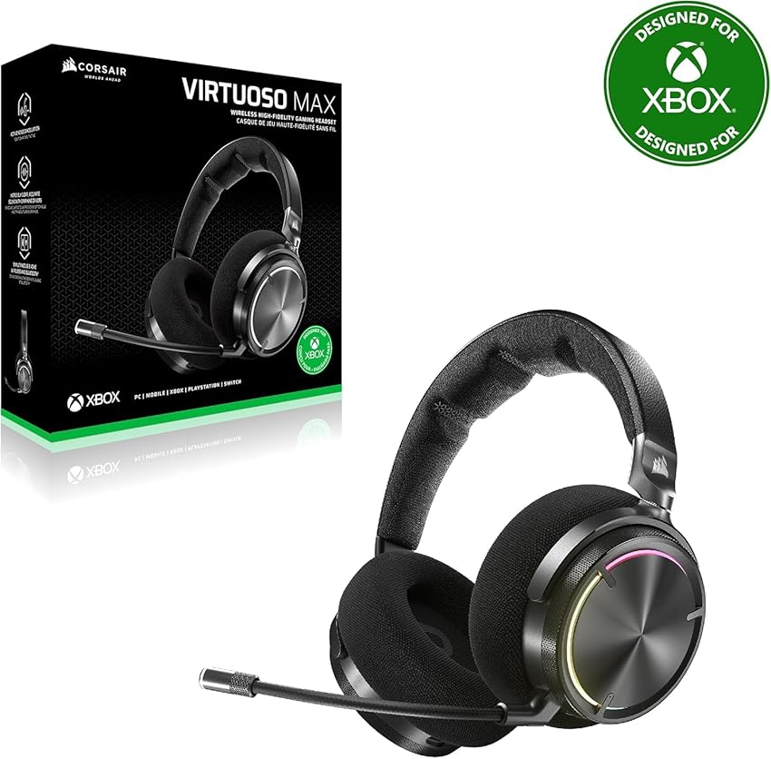 Thumbnail 6 de Corsair Virtuoso MAX Wireless Xbox Auriculares Bluetooth Dolby Atmos