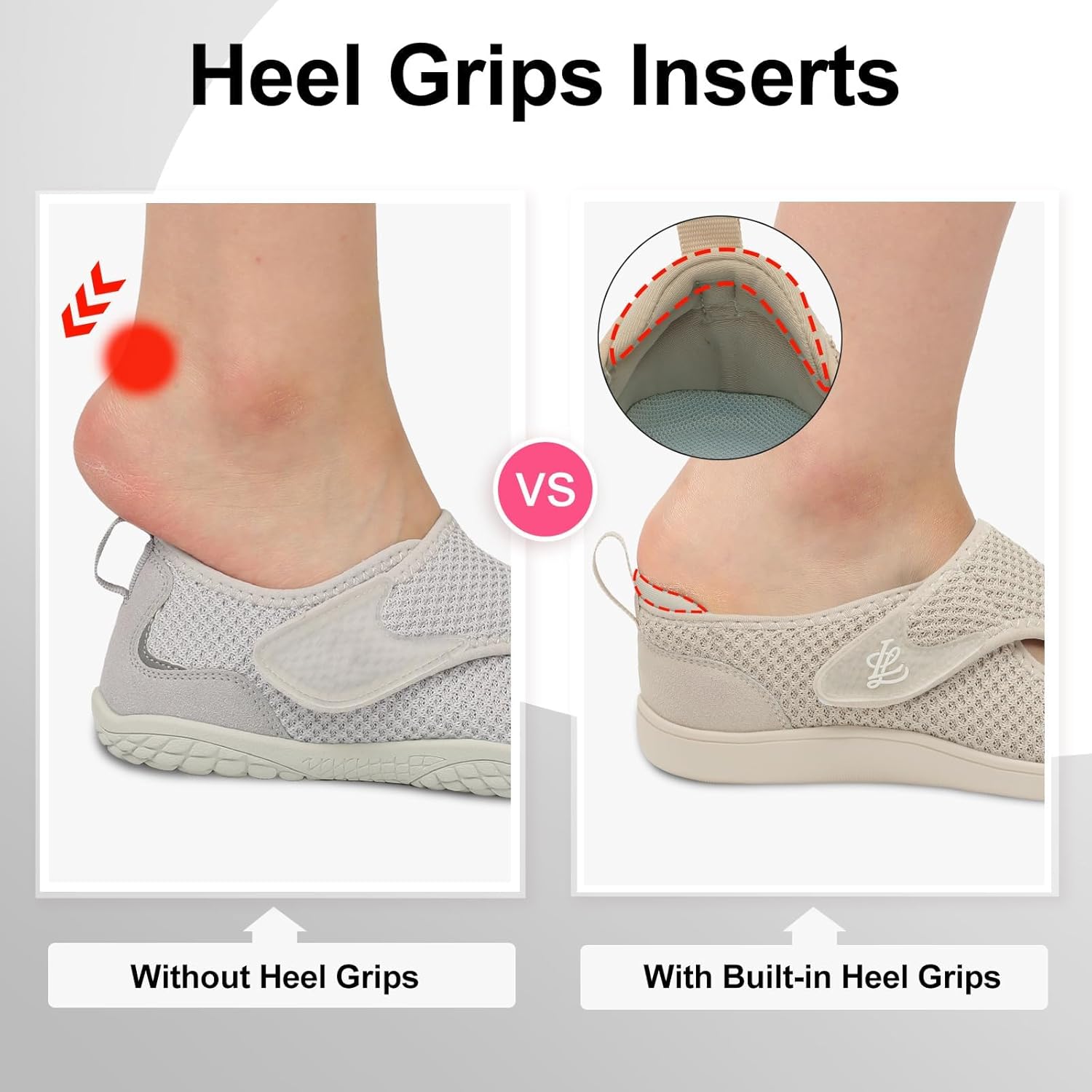 Thumbnail 3 de JOINFREE Women’s Wide Fit Barefoot Walking Shoes – Zero Drop Comfort Trainers with Adjustable Strap