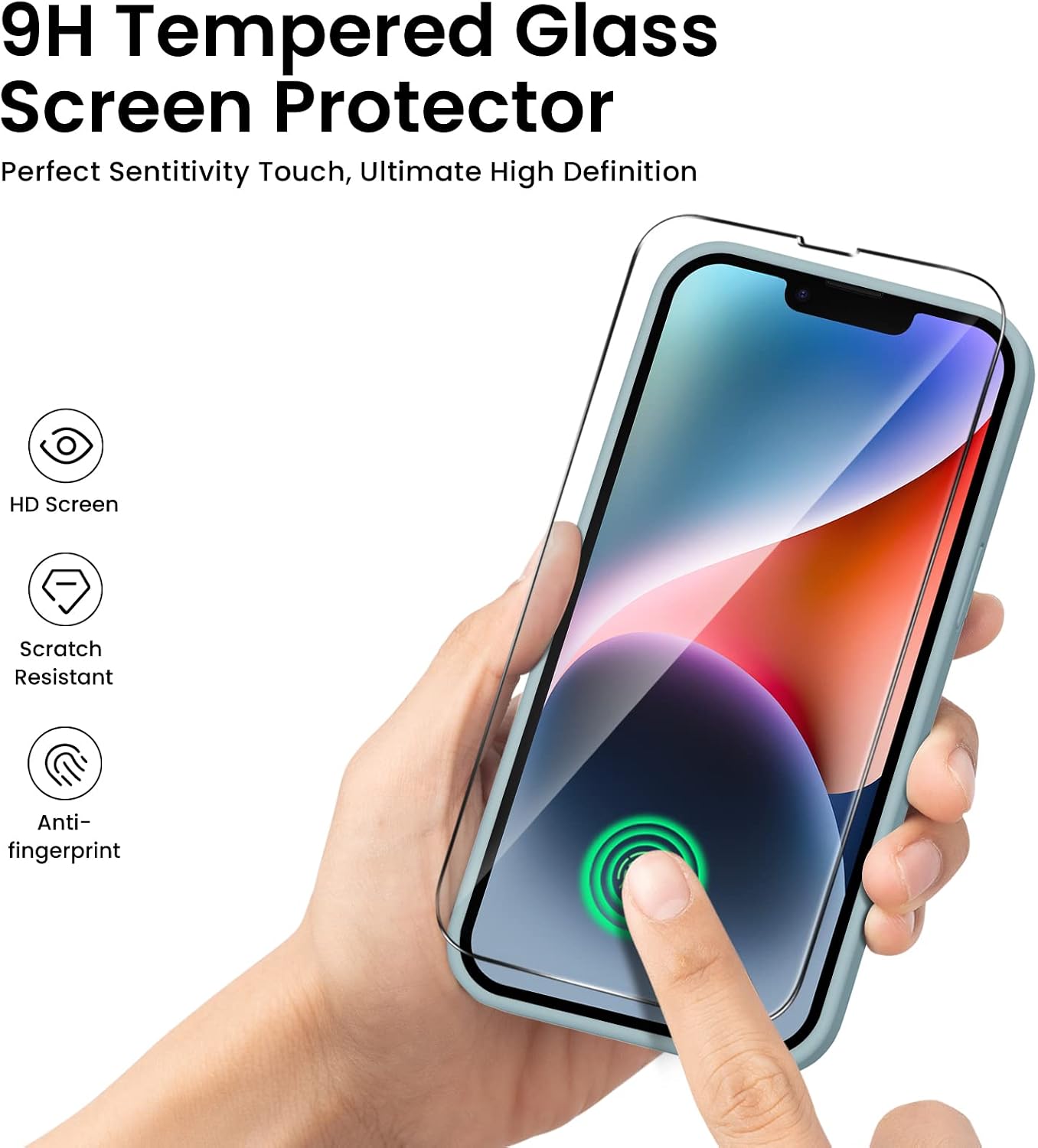 Thumbnail 5 de ACRONIX for iPhone 14 Case with Screen Protector (6.1”) – Soft Silicone, Full Protection