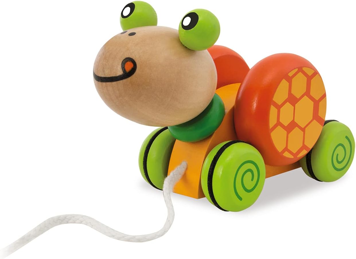 Thumbnail 2 de Eichhorn 100005553 – Jouet à tirer Tortue en bois, 15 cm