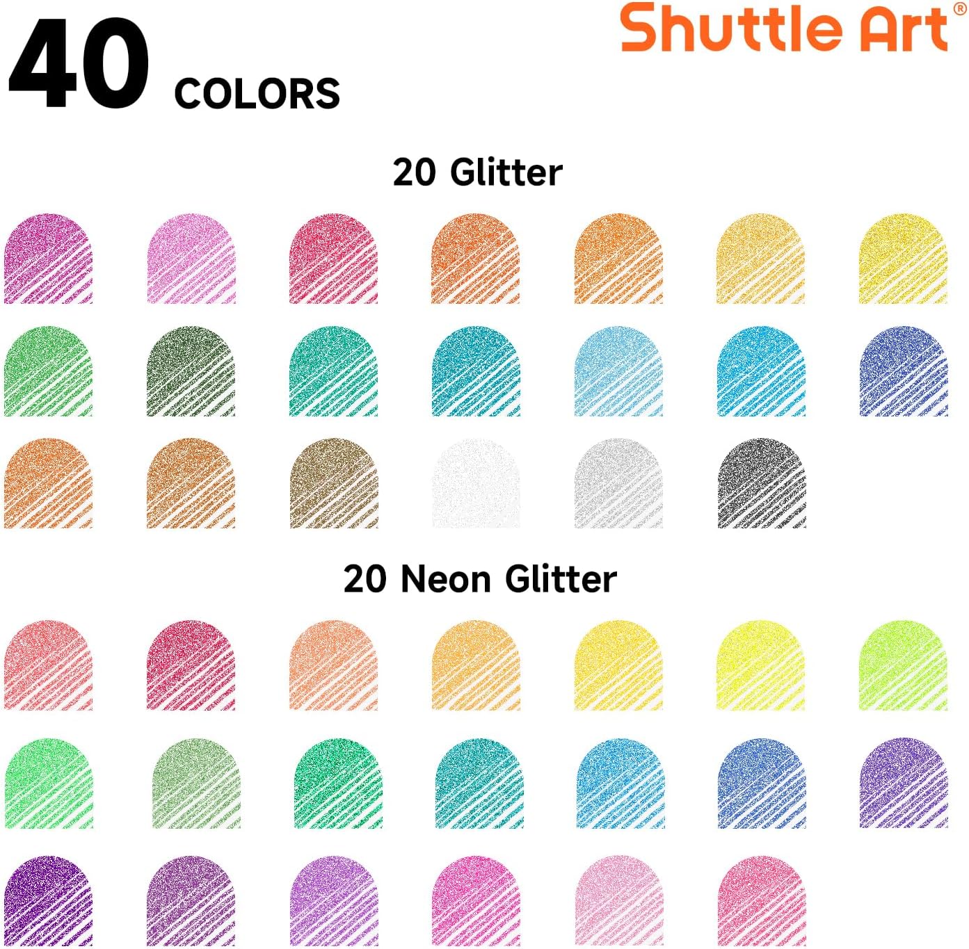 Thumbnail 1 de Shuttle Art Glitzer-Gelstifte Set 80