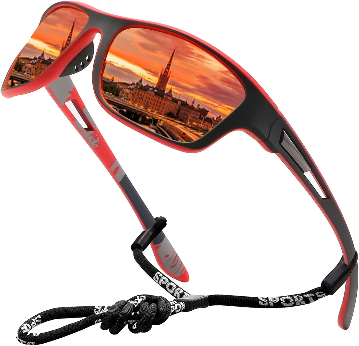 Thumbnail 6 de Perfectmiaoxuan Occhiali da sole polarizzati per guida notturna con lenti gialle antiriflesso (UV400)