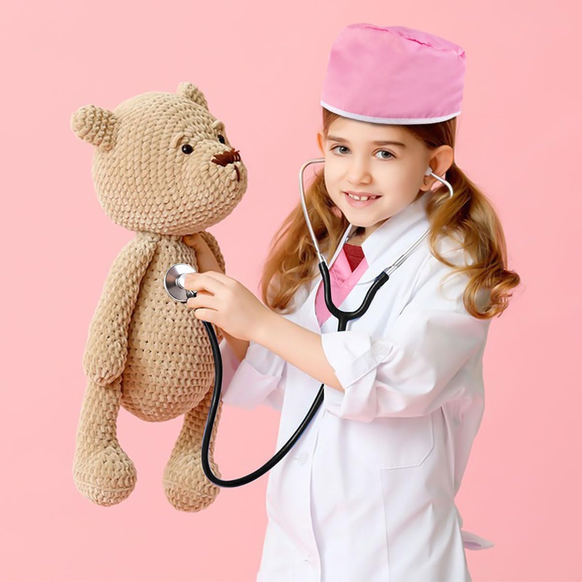 Thumbnail 5 de Meland Doctor Costume for Girls (Kids Scrubs with Lab Coat & Carry Bag) — Role Play Outfit for Ages 3–10
