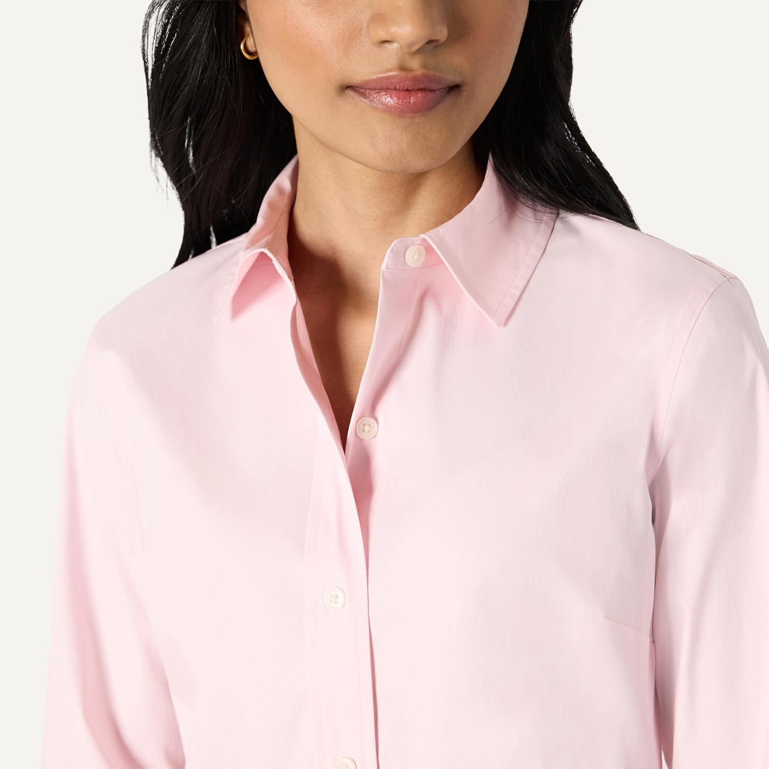 Thumbnail 3 de Amazon Essentials Women’s Regular-Fit Stretch Poplin Button-Up Dress Shirt