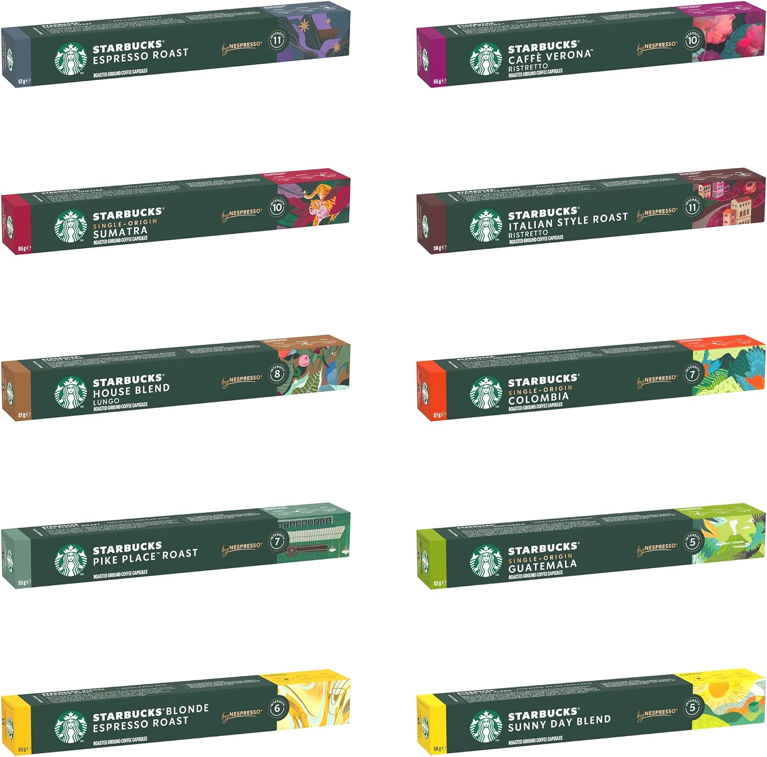 Detalle de Starbucks Nespresso Variadas, 100 Cápsulas