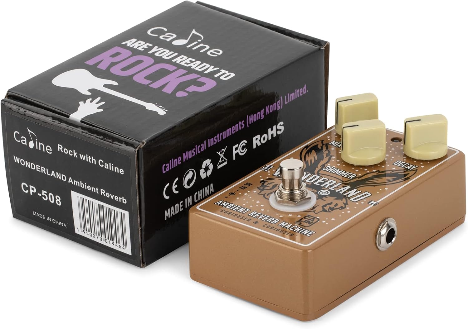 Detalle de Caline Wonderland Digital Reverb CP-508 Guitar Effects Pedal with Shimmer