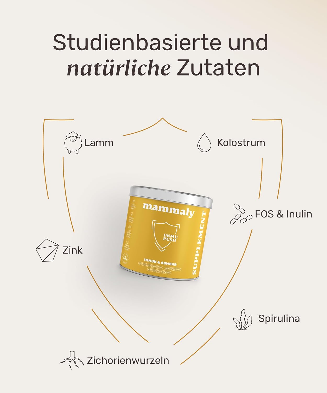Detalle 1 de mammaly Immu Push 350 g Immunsystem-Leckerli đ