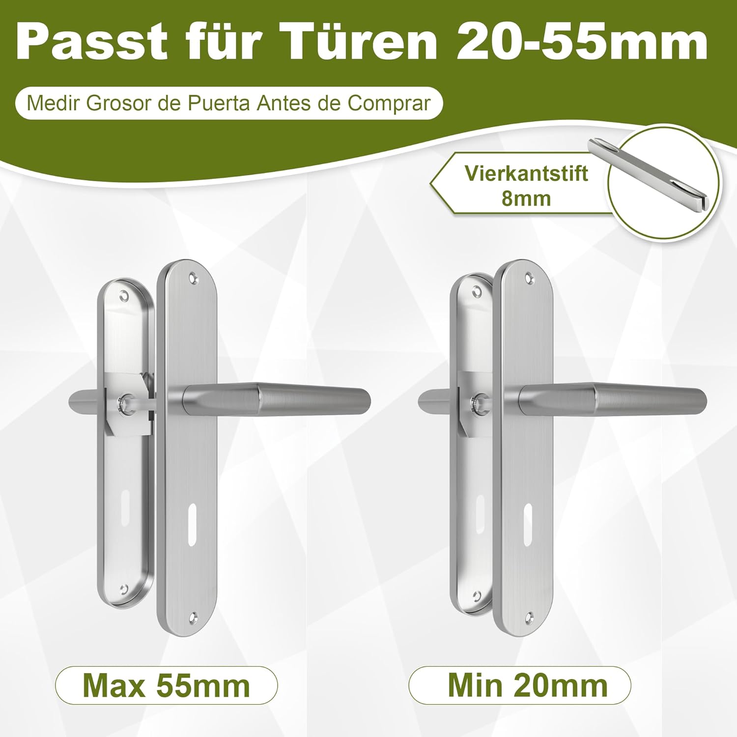 Thumbnail 3 de DIYGEEK Türklinke Langschild 72 mm BB Edelstahl