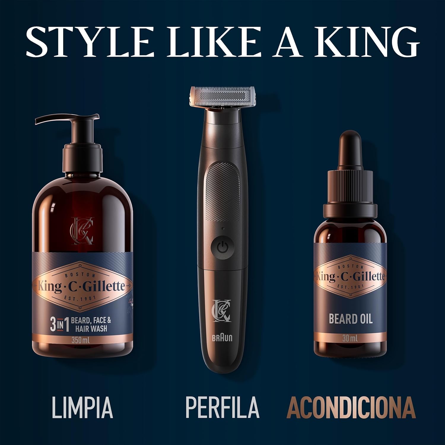 Thumbnail 6 de King C. Gillette Aceite Para Barba 30ml 🌿 Suave y Aromático