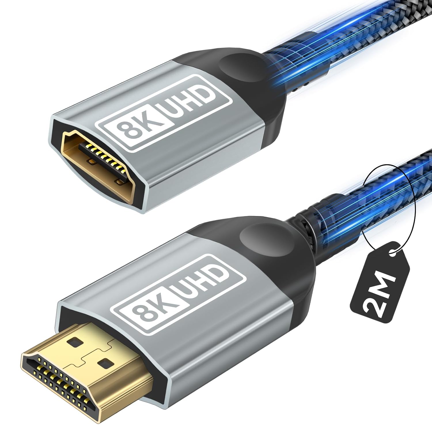Detalle de Nersligek HDMI Verlängerungskabel 2M 8K