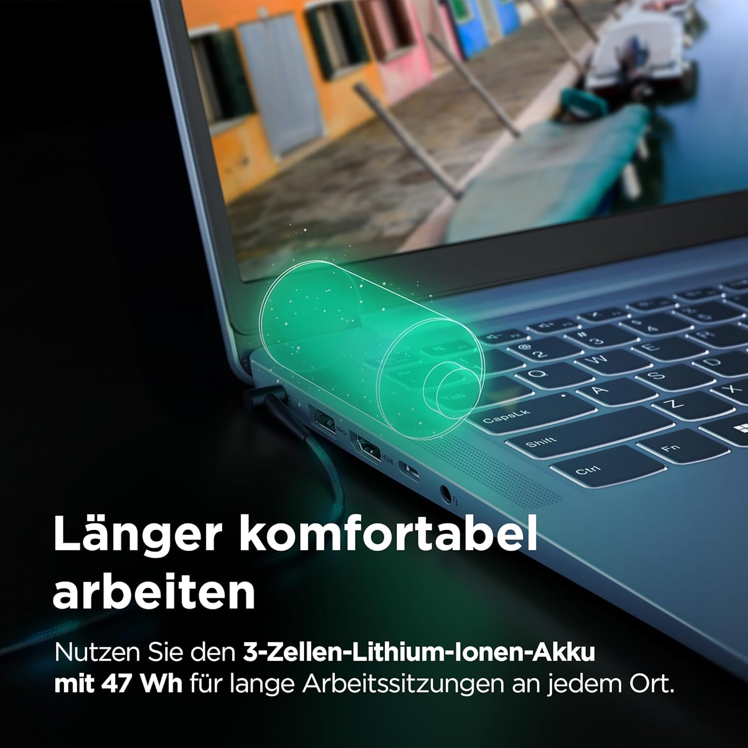 Thumbnail 6 de Lenovo IdeaPad Slim 3 15.6" FHD – Ryzen 3 7330U, 8 GB RAM, 512 GB SSD, Abyss Blue, Windows 11