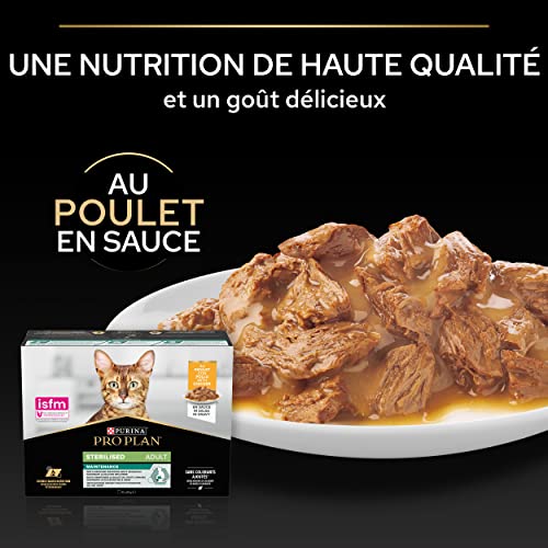 Thumbnail 6 de Purina Pro Plan Sterilised Maintenance Chat Adulte Bœuf Poulet – 10 x 85 g