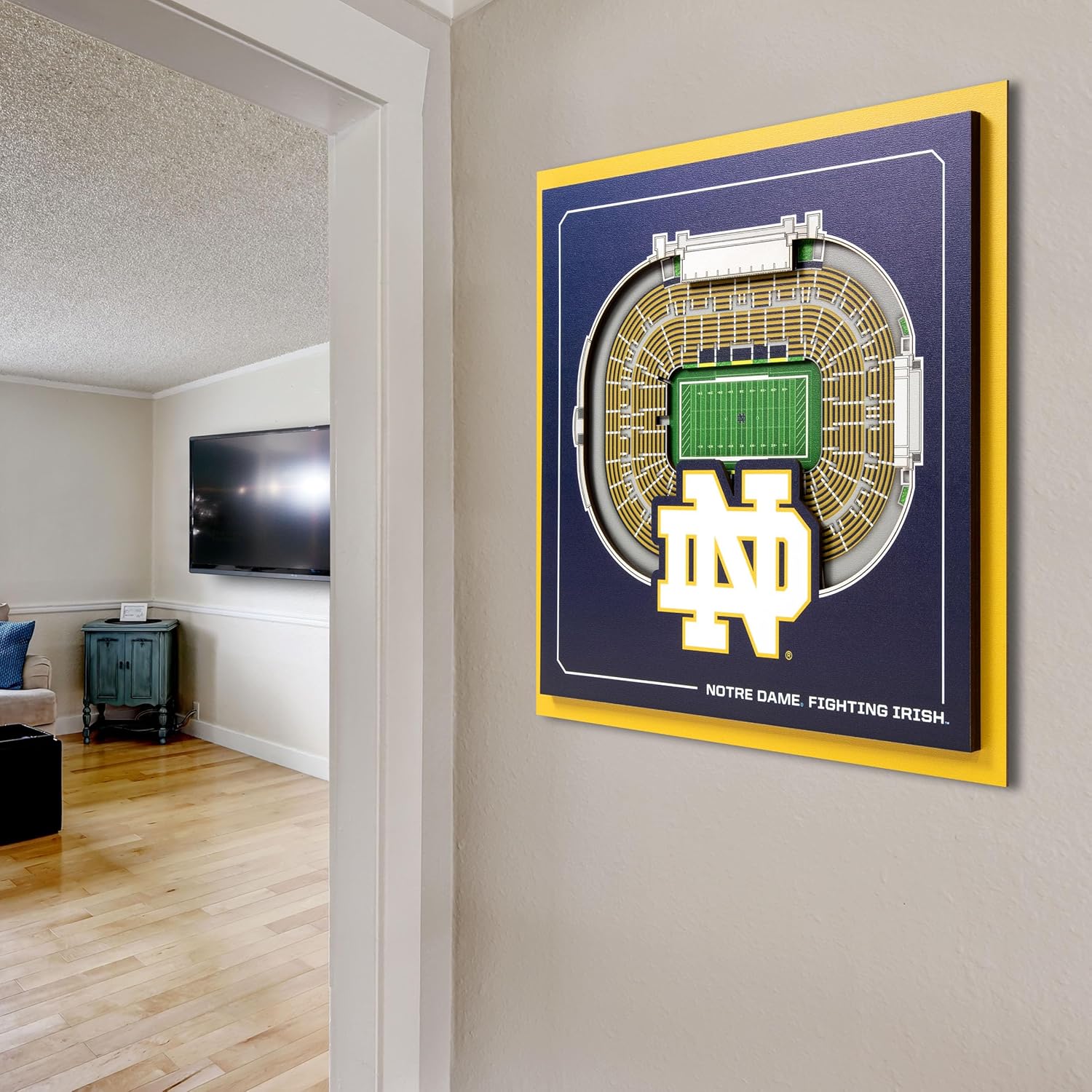 Thumbnail 2 de YouTheFan Officially-Licensed NCAA Stadium Series 3D Wall Art (12” x 12”)