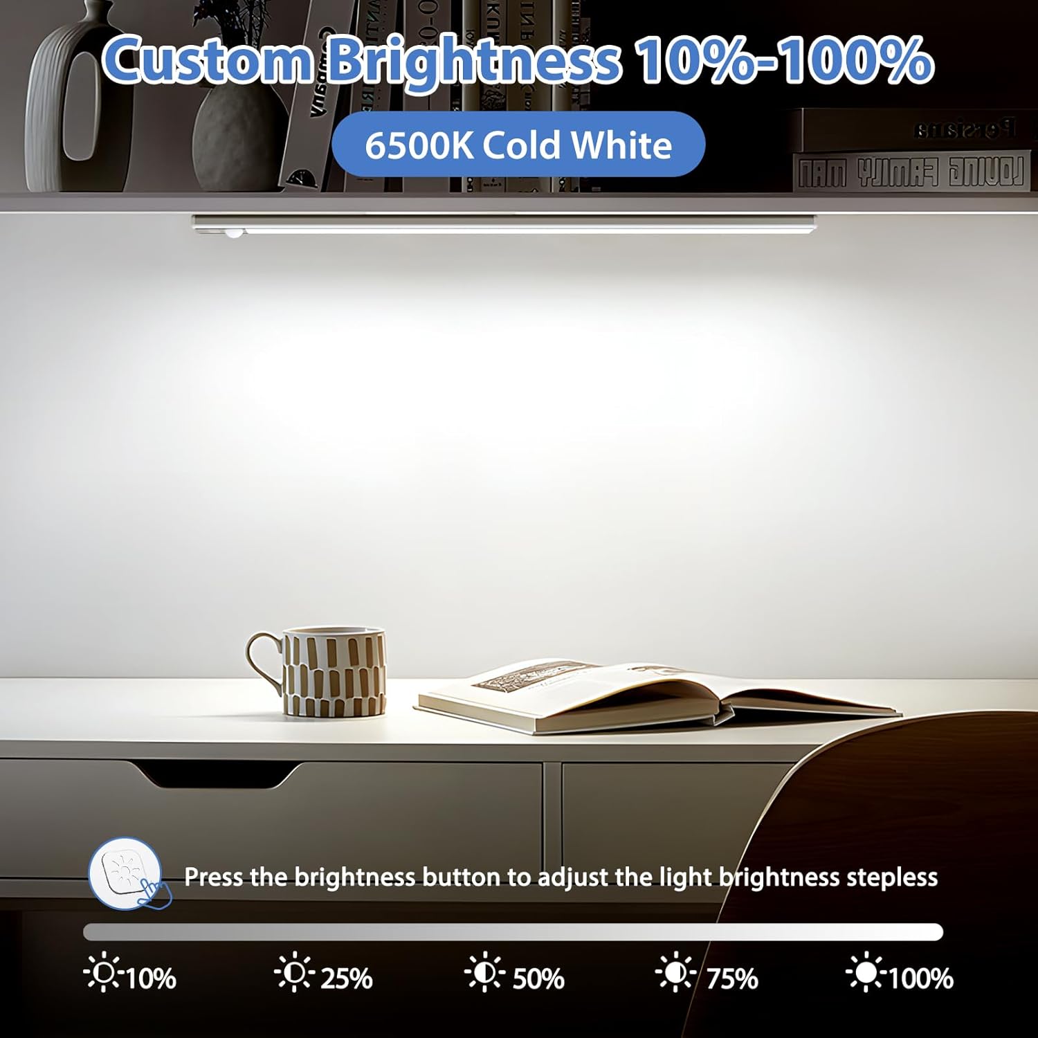Detalle de Luce Armadio LED Ylatoial con sensore di movimento: magnetica, ricaricabile e dimmerabile