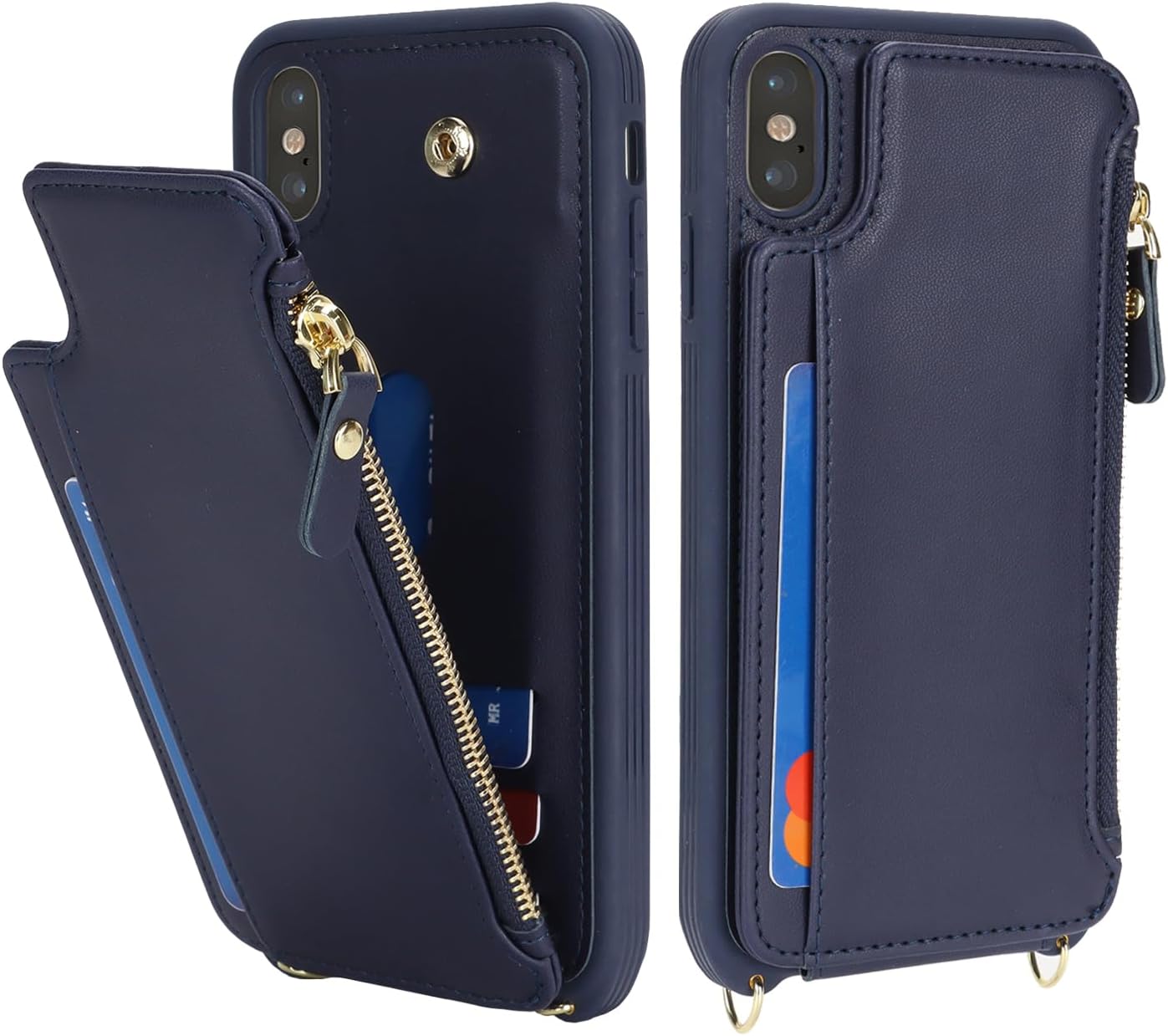 Thumbnail 5 de SailorTech Handyhülle für iPhone XS Max mit Kartenfach und verstellbarer Halskette – Blau