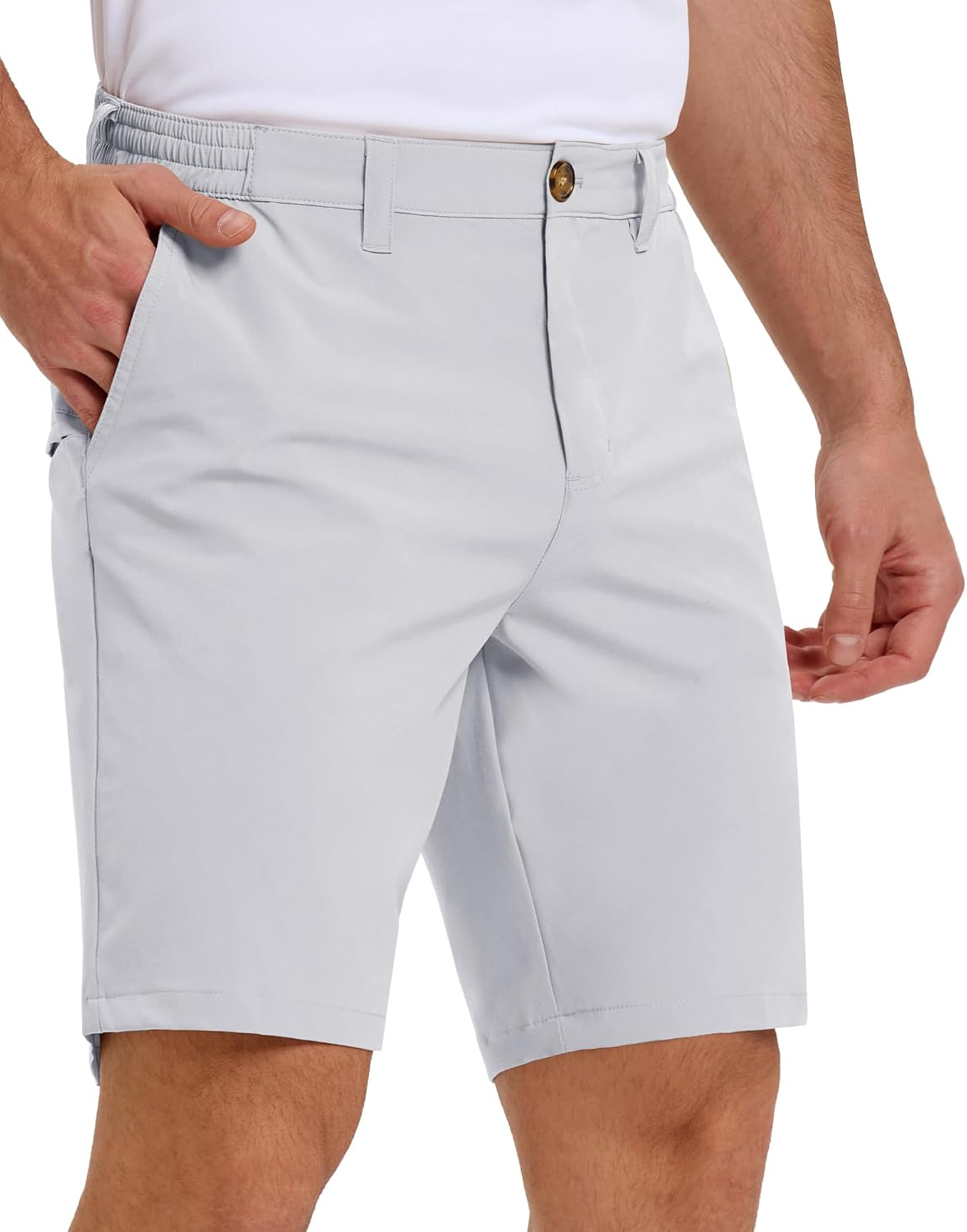 Detalle de Outdoor Ventures Men's Golf Shorts 9" UPF 50+ Bermuda Shorts with 4-Way Stretch