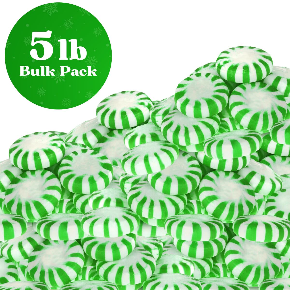 Detalle 2 de Yumzo Starlight Spearmint Hard Candy, Individually Wrapped, 5 lb