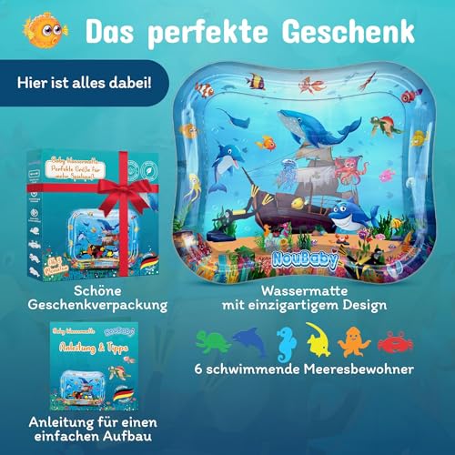 Detalle de NouBaby Wassermatte – BPA-freie Aquamatte für Baby ab 3 Monaten