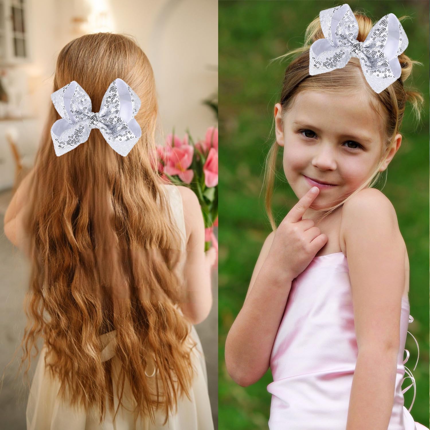 Thumbnail 5 de JOYRUBY Sequin Hair Bow 5.9 Inches