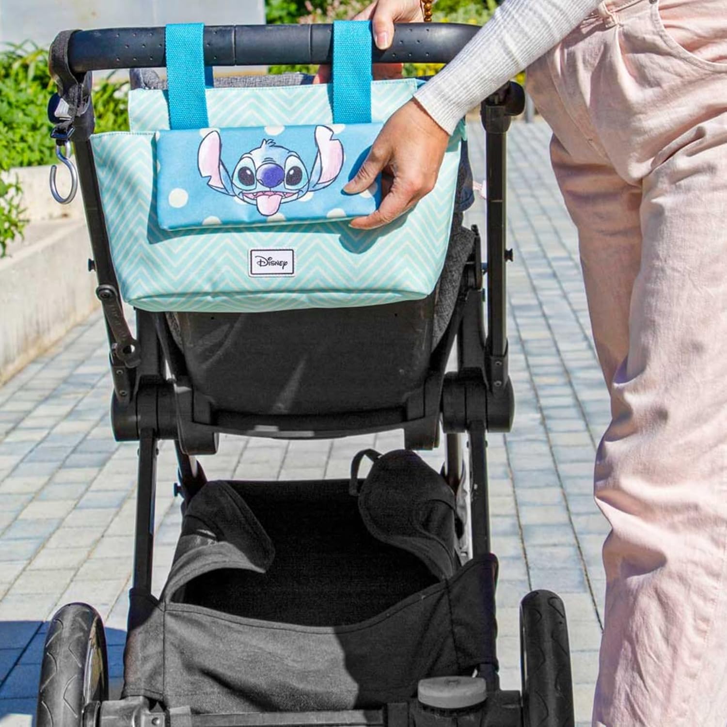 Thumbnail 1 de Disney Lilo e Stitch Lovely borsa organizer per passeggino con manici e copertura repellente ai liquidi