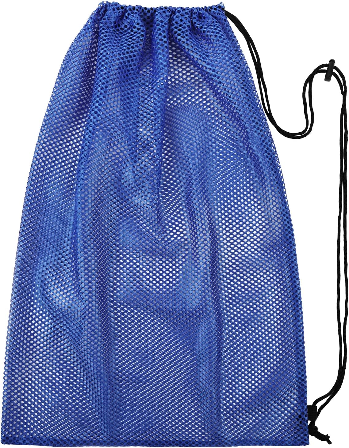 Detalle de Alaoo borsa a rete con coulisse (zaino grande) Blu, ideale per spiaggia, nuoto e sport