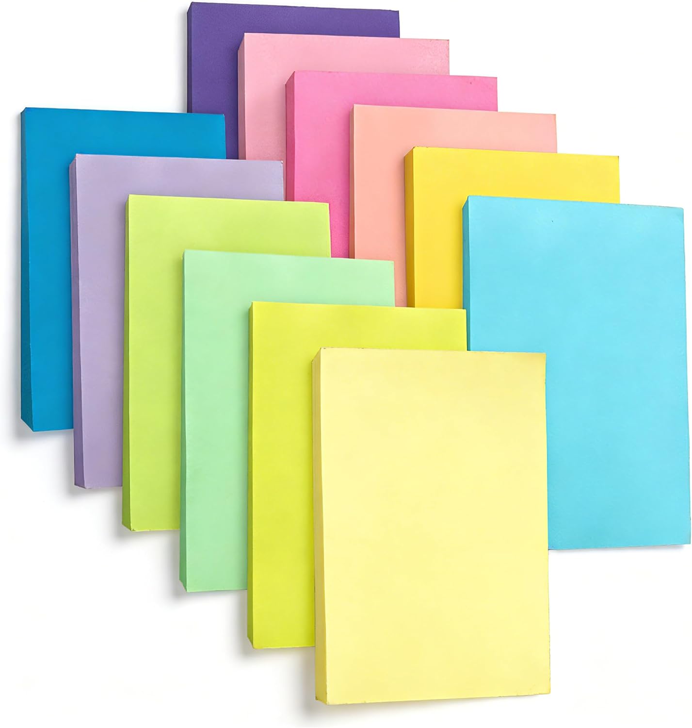 Thumbnail 6 de AiTodos 76 x 76mm Sticky Notes, 8 Pads, 800 Light Yellow Sheets