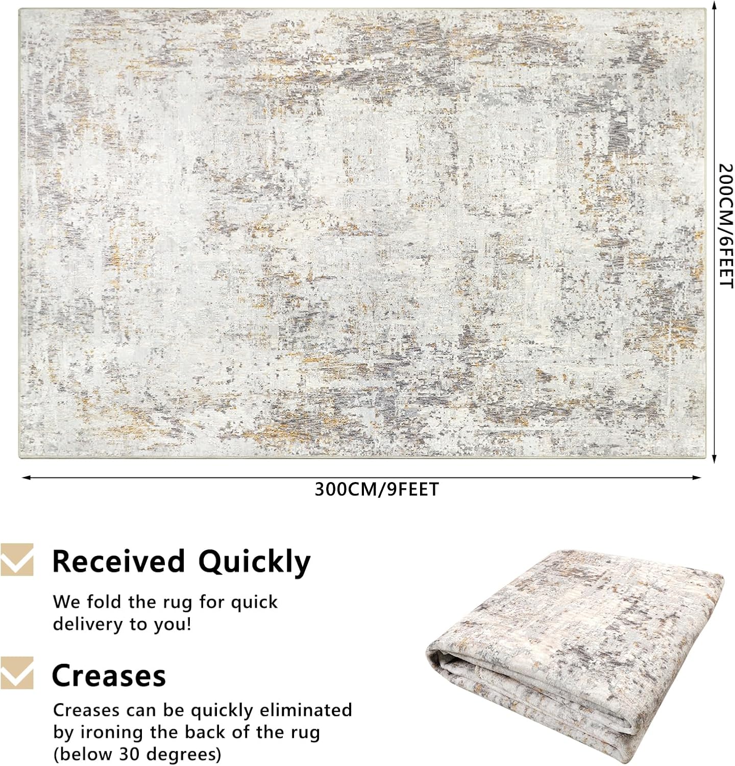 Detalle 2 de Capslpad 200x300cm Large Abstract Rug