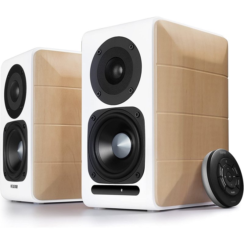 Detalle 2 de Edifier S880DB: Altavoces activos 2.0 en blanco, sonido con detalle y tacto premium