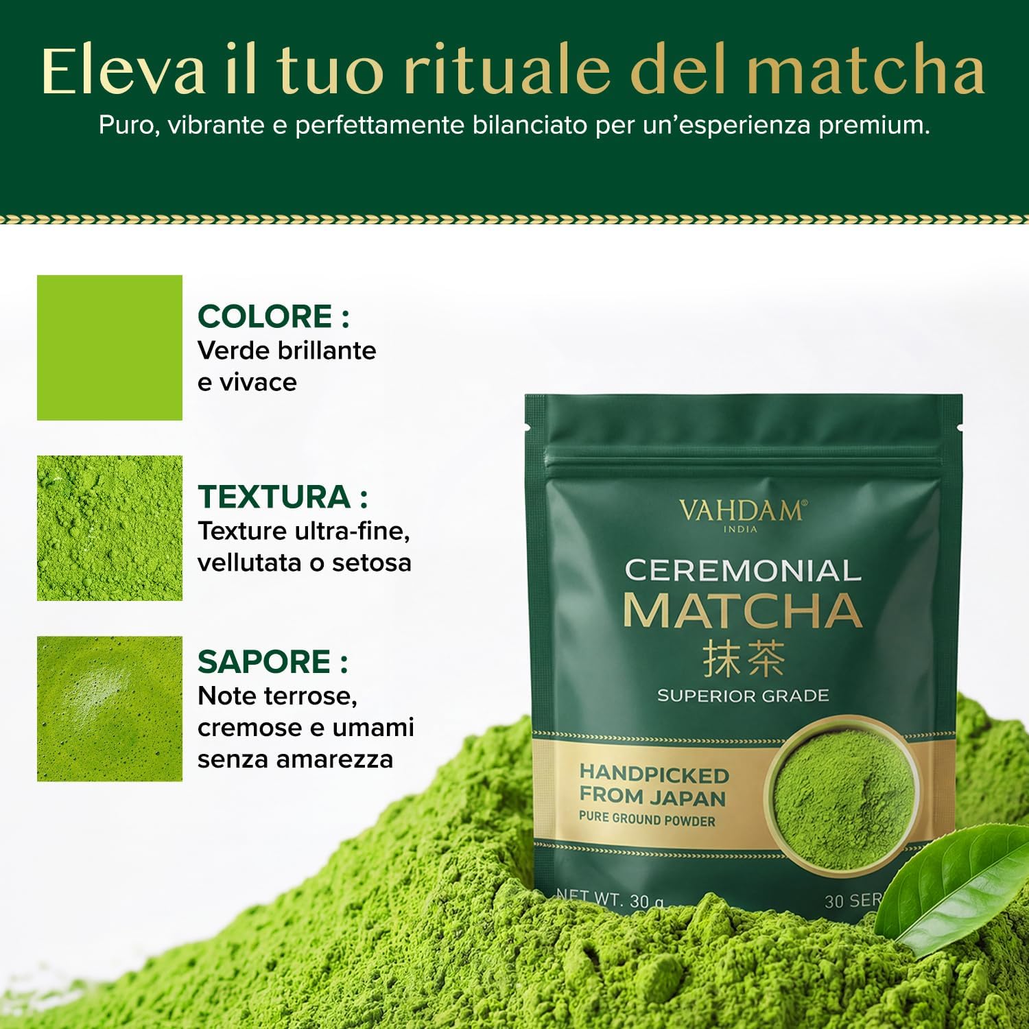 Thumbnail 3 de VAHDAM Matcha Cerimoniale 30g, Matcha Ceremonial