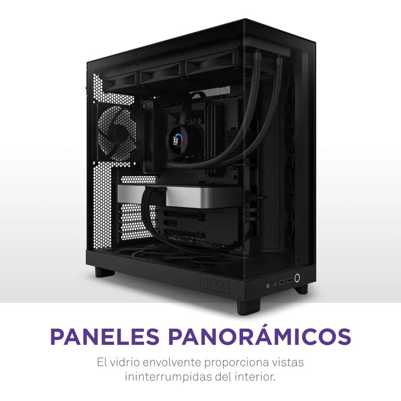 Thumbnail 1 de NZXT H6 Flow RGB Mid Tower Cristal templado USB-C negra 🖥
