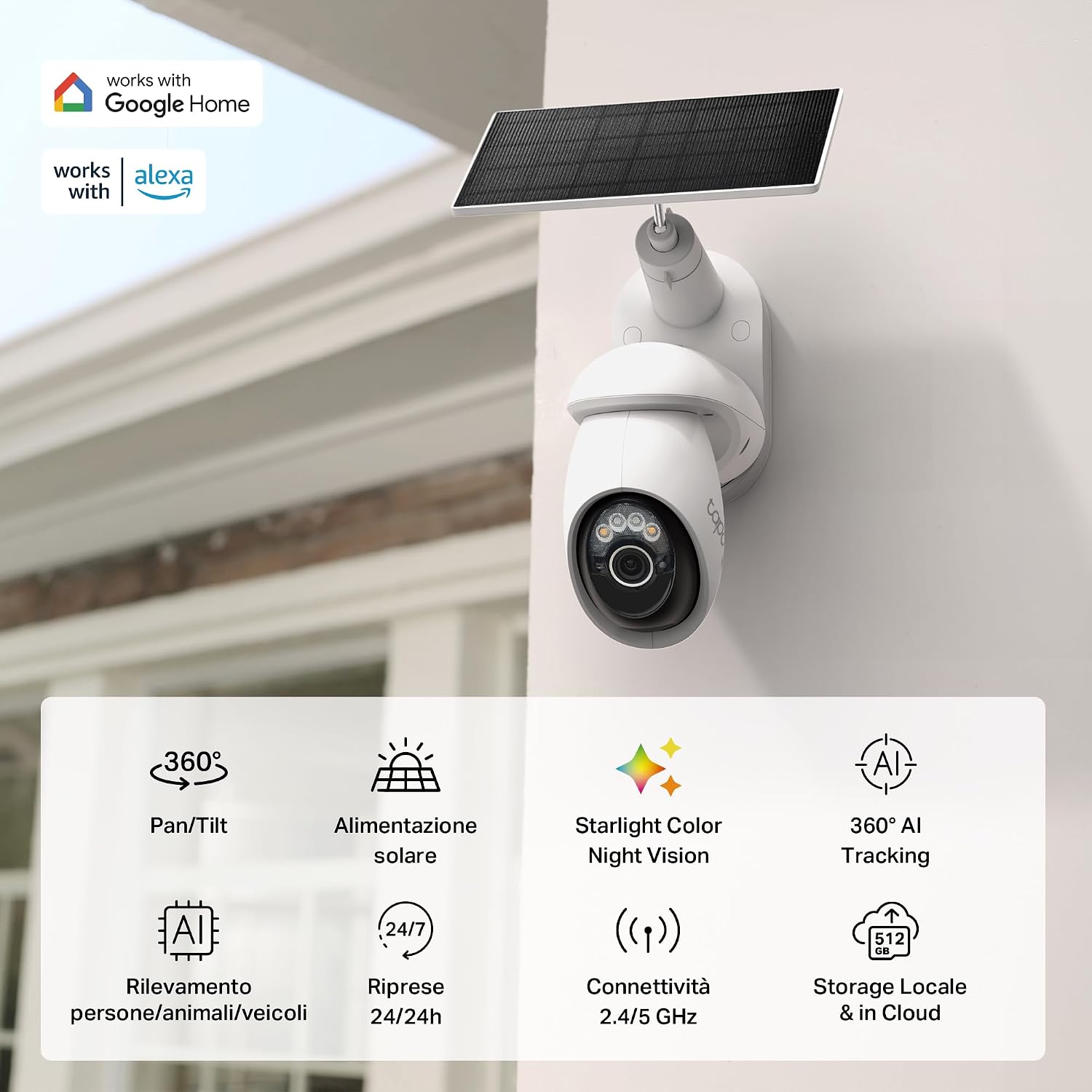 Detalle de TP-Link Tapo C660 Telecamera 4K 8MP con pannello solare e batteria 10000mAh