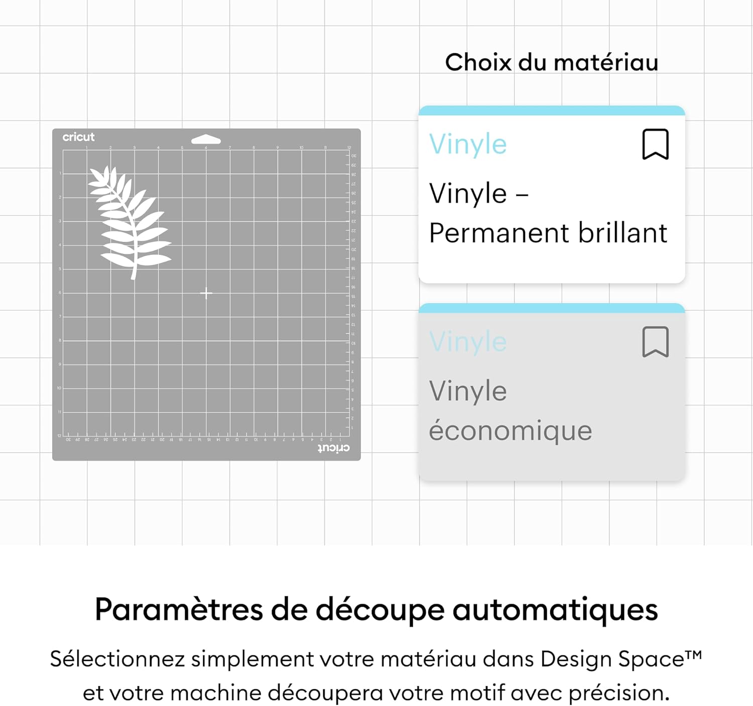 Thumbnail 4 de Cricut Vinyle Premium Permanent 30×30 cm — assortiment 6 feuilles 🎨