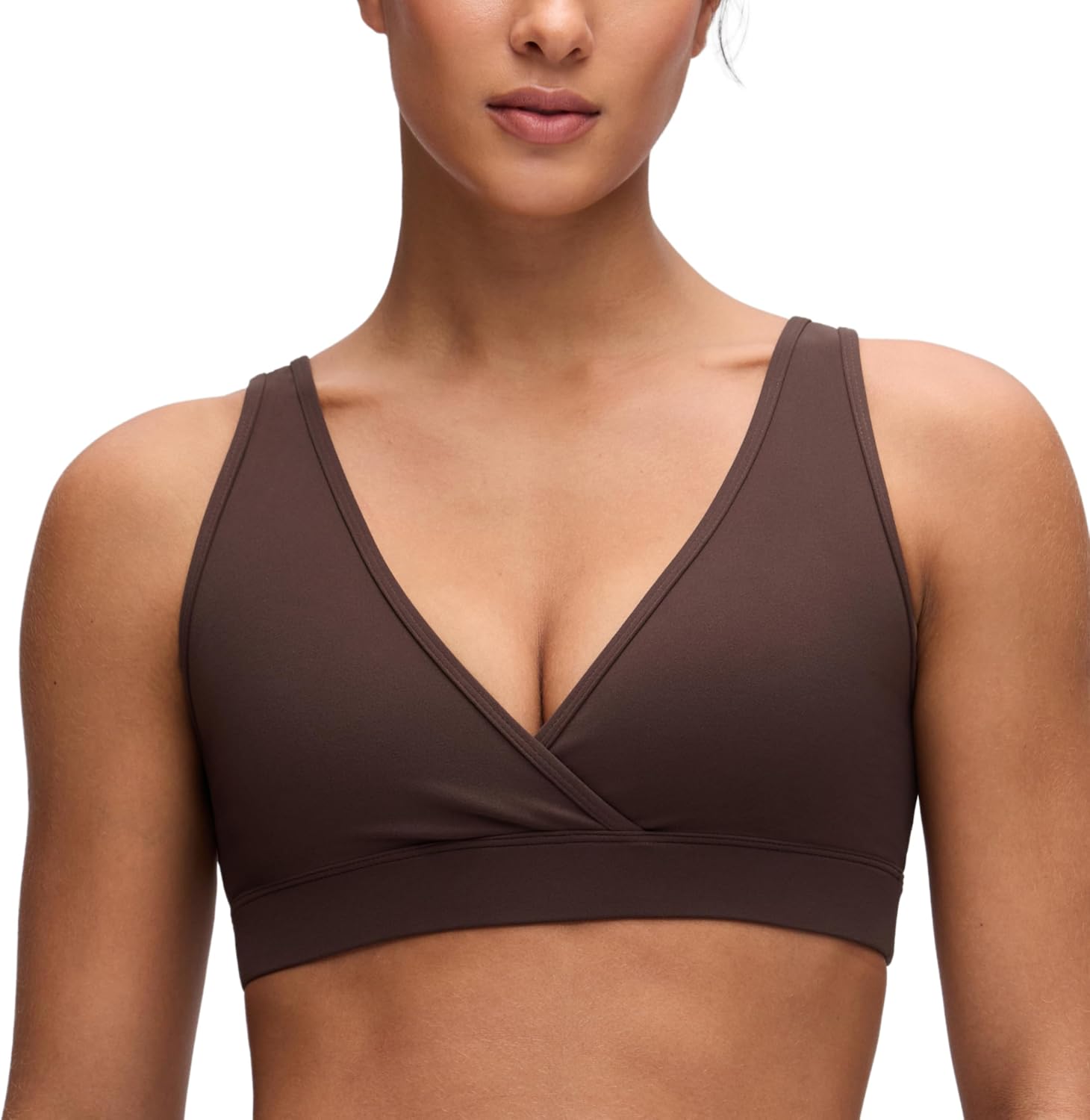 Detalle de CRZ YOGA Butterluxe Maternity Nursing Sleep Bra – Wireless Comfort for Pregnancy and Postpartum