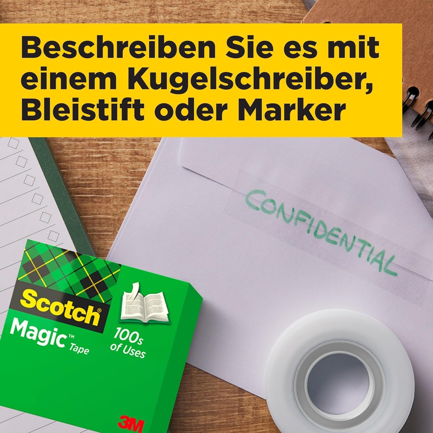 Detalle 2 de Scotch Tischabroller schwarz mit 3 Rollen 19 mm