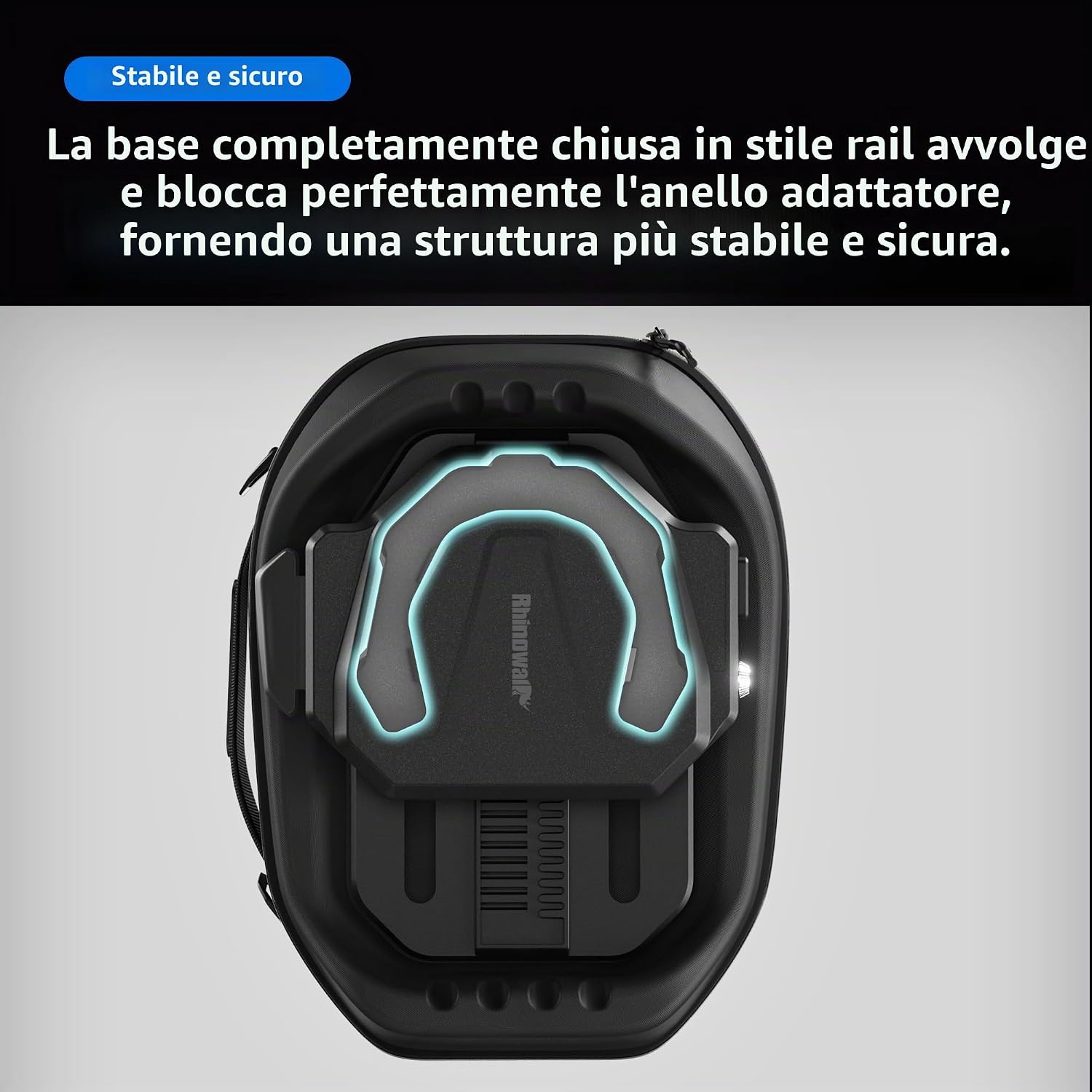 Thumbnail 3 de Rhinowalk XM10404: Base adattatore magnetica per borsa serbatoio moto