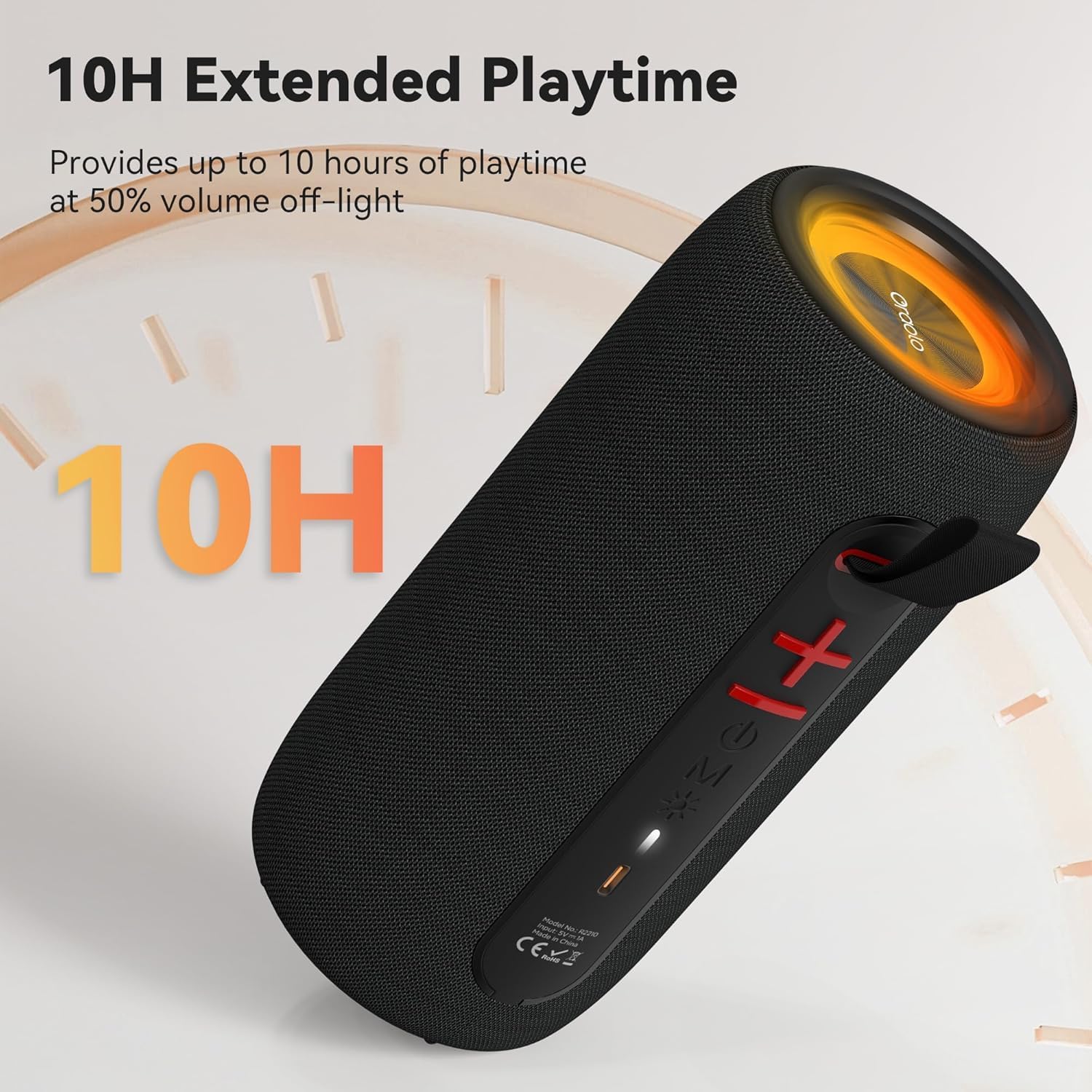 Thumbnail 3 de Oraolo 24W Bluetooth Speaker with RGB Party Lights, Bluetooth 5.4 and IPX6