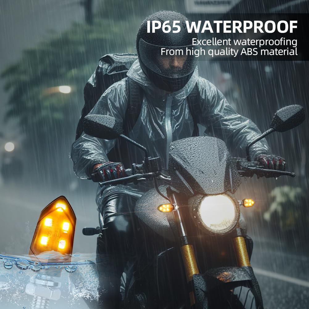 Thumbnail 6 de LOPHE Indicatore Moto 4Pcs Indicatori di Direzione LED 12V Impermeabili IP65