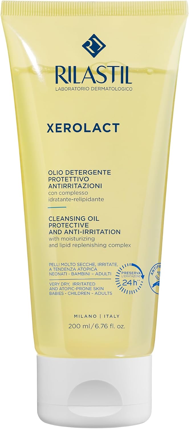 Thumbnail 3 de Rilastil Xerolact Olio Detergente Viso e Corpo 1000 ml per Neonati, Bambini e Adulti