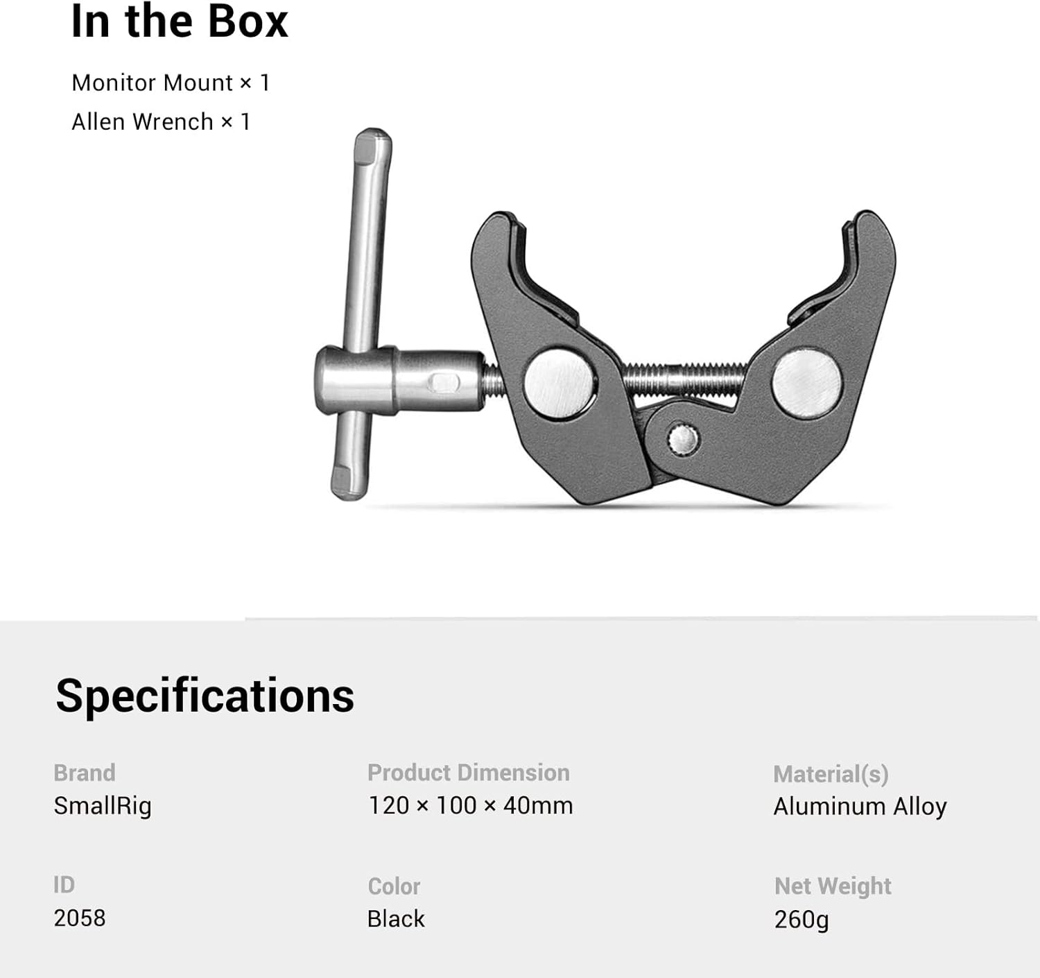 Thumbnail 6 de SMALLRIG 2 Pack Super Clamp 2058 for cameras 📷