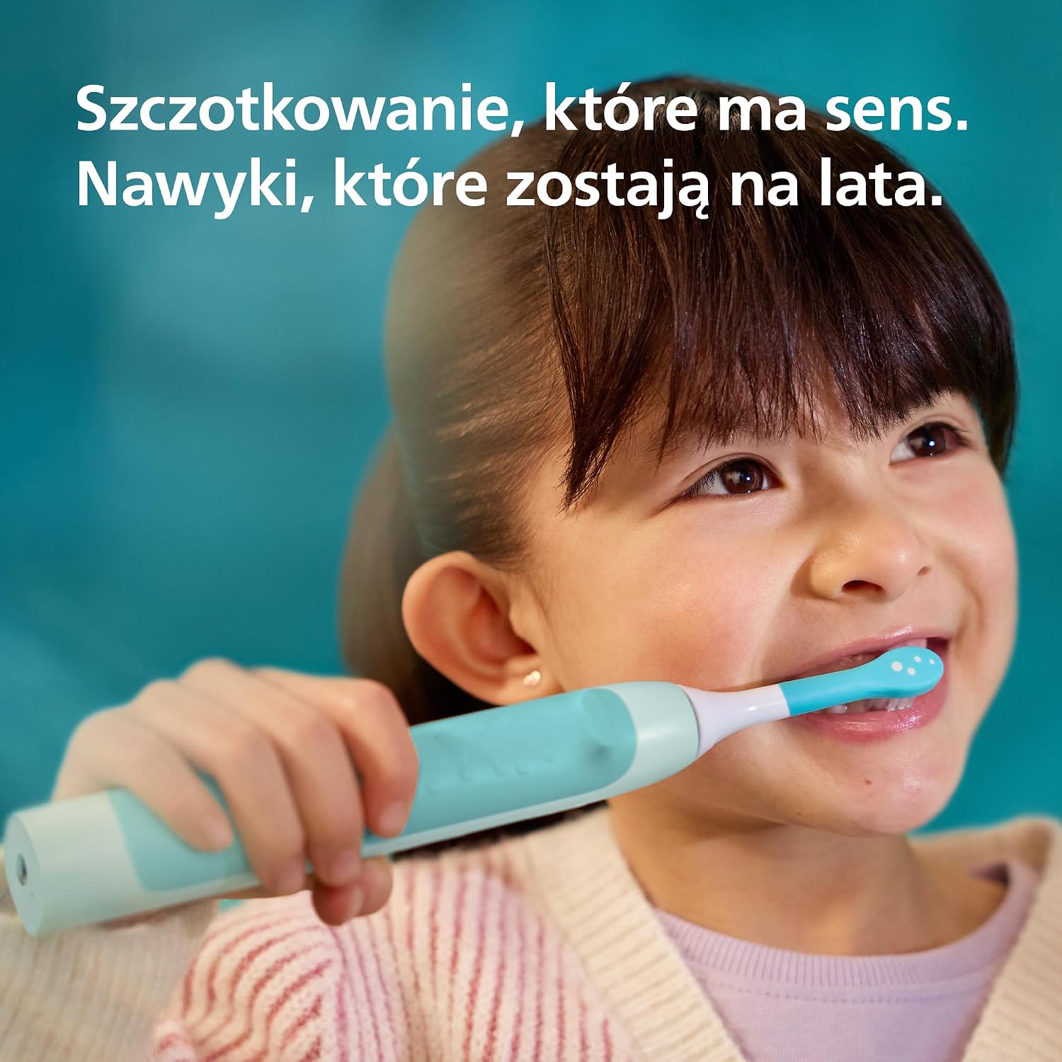 Detalle 2 de Philips Sonicare HX6500/23 – szczoteczka soniczna dla dzieci 3+, turkusowa